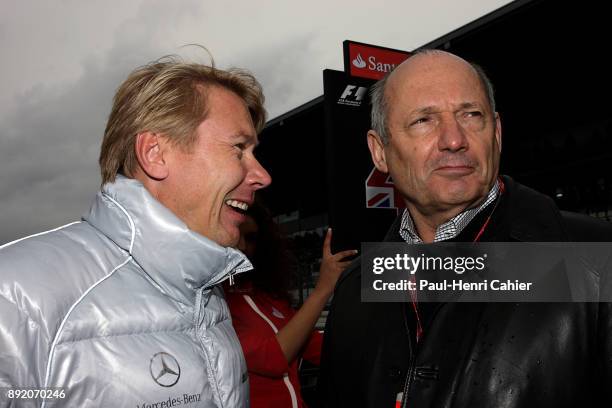 Ron Dennis, Mika Hakkinen, Grand Prix of Germany, Nurburgring, 24 July 2011.