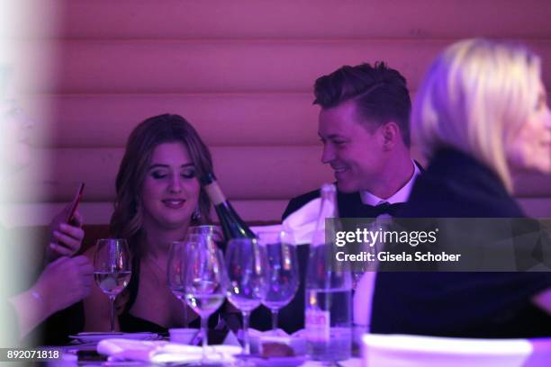 Gina-Maria Schumacher, daughter of of Michael Schumacher and her boyfriend during the Audi Generation Award 2017 at Hotel Bayerischer Hof on December...