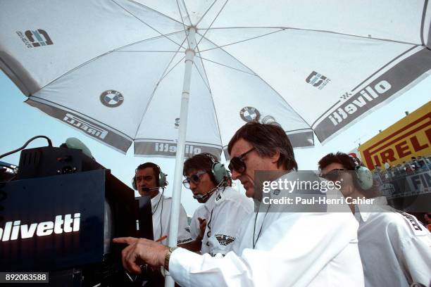 Bernie Ecclestone, Herbie Blash, Paul Rosche, Grand Prix of Italy, Autodromo Nazionale Monza, 07 September 1986.