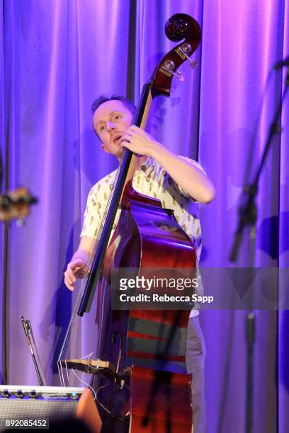 James Klopfleisch of The Dustbowl Revival performs at Spotlight: The Dustbowl Revival at The GRAMMY Museum on December 13, 2017 in Los Angeles,...