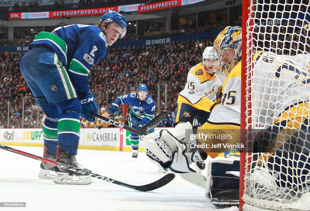 Nashville Predators v Vancouver Canucks