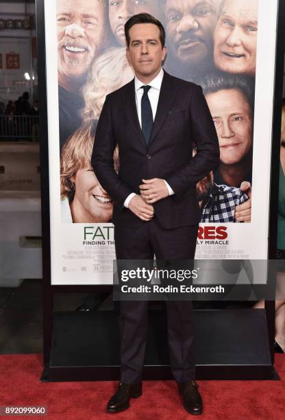 Actor Ed Helms arrives at the premiere of Warner Bros. Pictures' "Father Figures" at TCL Chinese Theatre on December 13, 2017 in Hollywood,...