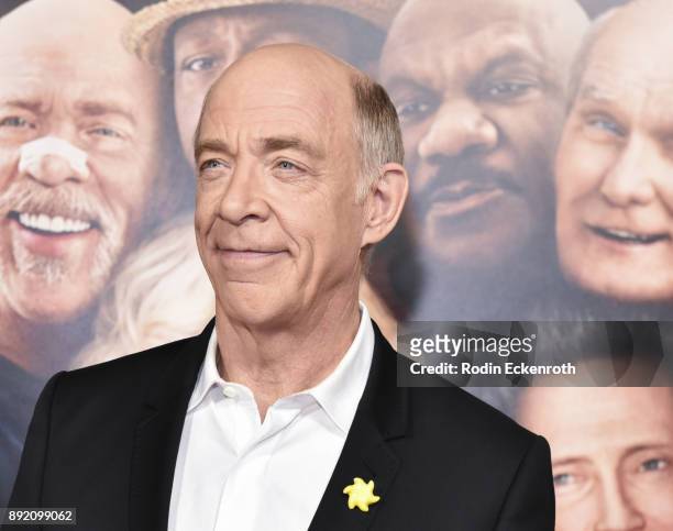Actor J. K. Simmons arrives at the premiere of Warner Bros. Pictures' "Father Figures" at TCL Chinese Theatre on December 13, 2017 in Hollywood,...