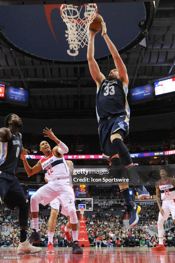 NBA: DEC 13 Grizzlies at Wizards