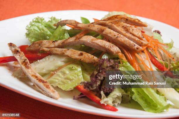 homemade chicken salad - muhammad rais stock pictures, royalty-free photos & images