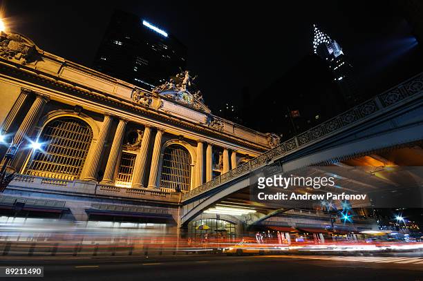 grand central terminal - the chrysler building and grand central station stock pictures, royalty-free photos & images