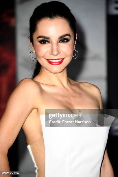 Martha Higareda arrives at the Premiere Of Netflix's "Bright" at Regency Village Theatre on December 13, 2017 in Westwood, California.