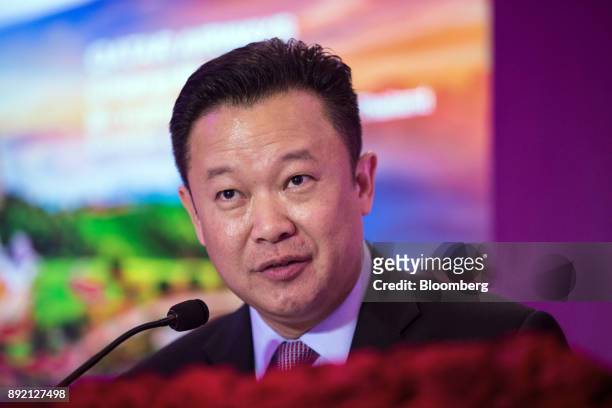 Yuthasak Supasorn, governor of the Tourism Authority of Thailand , speaks during a news conference in Chiang Mai, Thailand, on Thursday, Dec. 14,...