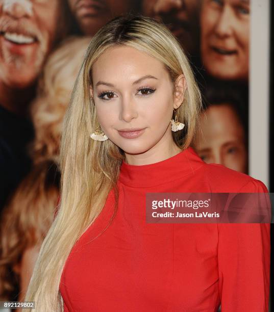 Corinne Olympios attends the premiere of "Father Figures" at TCL Chinese Theatre on December 13, 2017 in Hollywood, California.