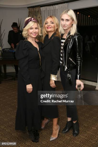 Shana Honeyman, Olgana Paris Designer Olga Djanguirov, and Karlie Mejia attend the Olgana Paris cocktail party at the Chateau Marmont on December 13,...