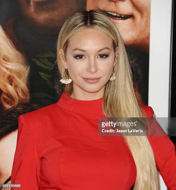 Corinne Olympios attends the premiere of "Father Figures" at TCL Chinese Theatre on December 13, 2017 in Hollywood, California.