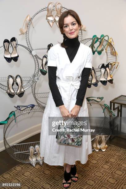 Nora Zehetner attends the Olgana Paris cocktail party at the Chateau Marmont on December 13, 2017 in Los Angeles, California.