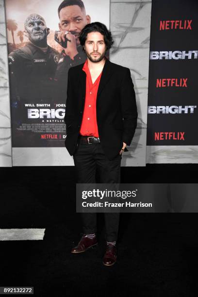 John Patrick Amedori arrives at the Premiere Of Netflix's "Bright" at Regency Village Theatre on December 13, 2017 in Westwood, California.