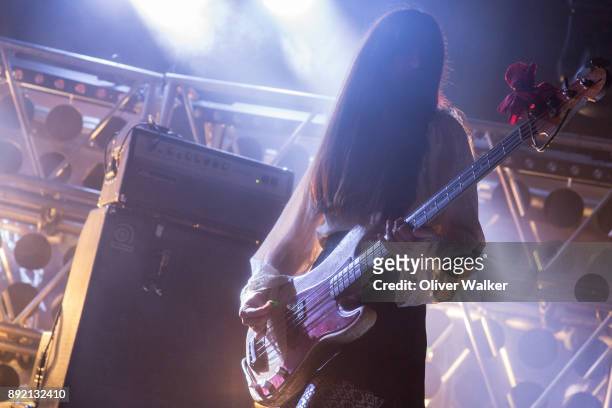 Paz Lenchantin of The Pixies performs at Hollywood Palladium on December 13, 2017 in Los Angeles, California.