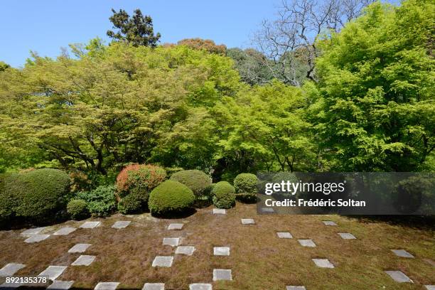 Ryōan-ji Temple in Kyoto. The Ryoan-ji Zen temple and its gardens are listed as one of the Historic Monuments of Ancient Kyoto, and as a UNESCO World...
