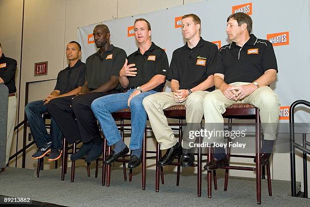 Gold medal winning decathlete Bryan Clay, NBA Basketball star Kevin Garnett, Indianapolis Colts quarterback Peyton Manning, triathlete Hunter Kemper...