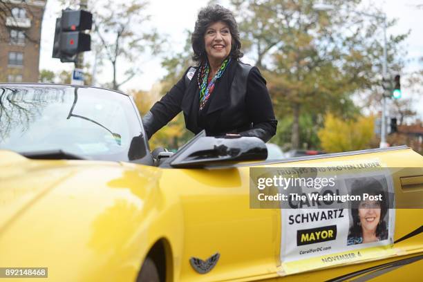 Mayoral candidate Carol Schwartz making her final rounds for campaigning in Washington, D.C. On November 04, 2014.