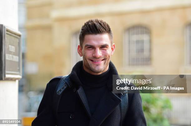 Strictly Come Dancing dancer Aljaz Skorjanec arriving at BBC Broadcasting House in London for a press conference before this weekend's final.