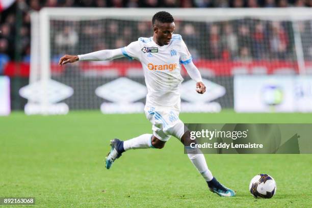 Bouna Sarr of Marseille during the french League Cup match, Round of 16, between Rennes and Marseille on December 13, 2017 in Rennes, France.