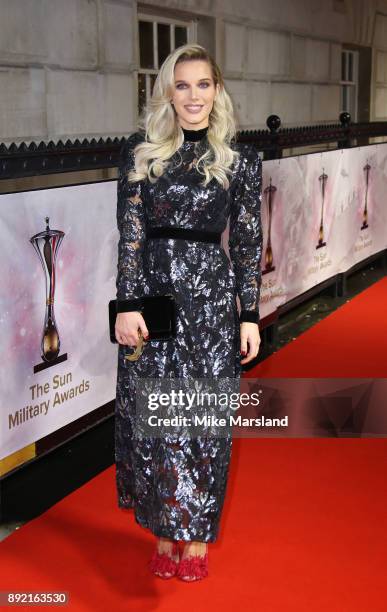 Helen Flanagan attends The Sun Military Awards at Banqueting House on December 13, 2017 in London, England.