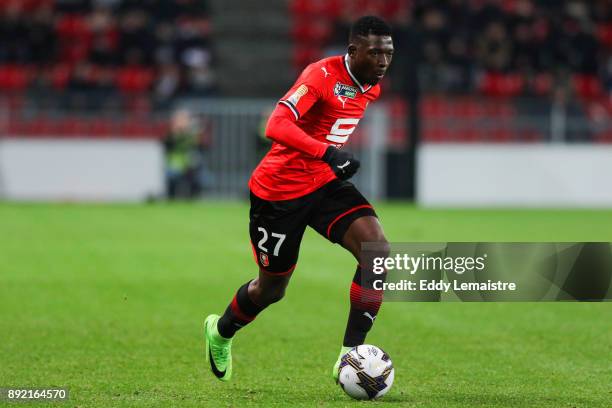 Hamari Traore of Rennes during the french League Cup match, Round of 16, between Rennes and Marseille on December 13, 2017 in Rennes, France.