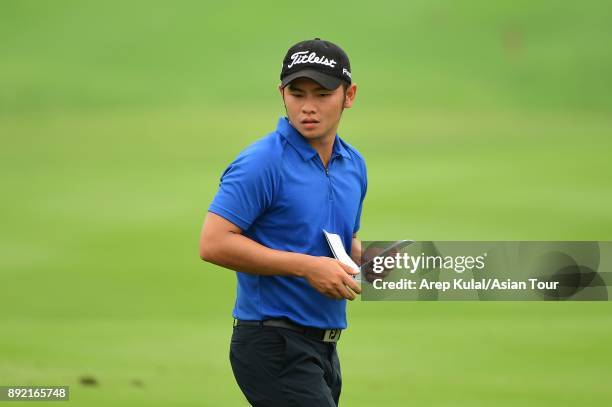 Clement Kurniawan of Indonesia pictured during round one of the 2017 Indonesian Masters at Royale Jakarta Golf Club on December 14, 2017 in Jakarta,...