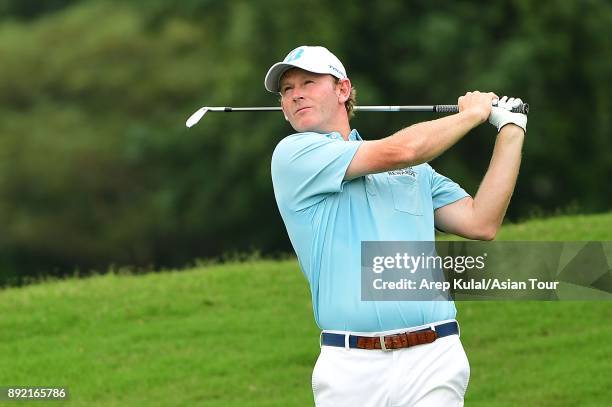 Brandt Snedeker of USA pictured during round one of the 2017 Indonesian Masters at Royale Jakarta Golf Club on December 14, 2017 in Jakarta,...