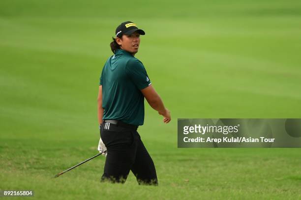 Gavin Green of Malaysia pictured during round one of the 2017 Indonesian Masters at Royale Jakarta Golf Club on December 14, 2017 in Jakarta,...
