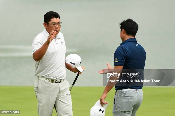 Choo Tze Huang of Singapore pictured during round one of the 2017 Indonesian Masters at Royale Jakarta Golf Club on December 14, 2017 in Jakarta,...