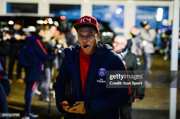 Kylian Mbappe of PSG during the french League Cup match, Round of 16, between Strasbourg and Paris Saint Germain on December 13, 2017 in Strasbourg,...