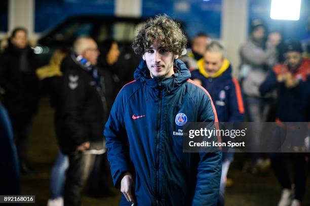 Yacine Adli of PSG during the french League Cup match, Round of 16, between Strasbourg and Paris Saint Germain on December 13, 2017 in Strasbourg,...