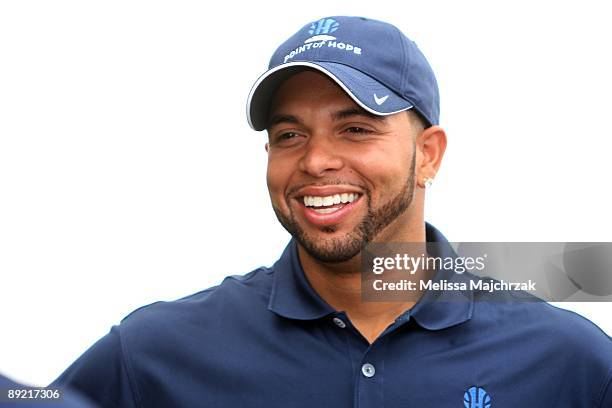 Deron Williams of the Utah Jazz holds his annual charity golf event The Point of Hope benefiting children with diabetes at Thanksgiving Point on July...