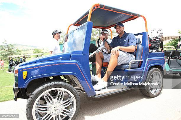 Deron Williams of the Utah Jazz holds his annual charity golf event The Point of Hope benefiting children with diabetes at Thanksgiving Point on July...