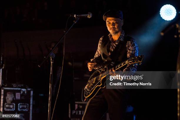 Joey Santiago of Pixies performs at Hollywood Palladium on December 13, 2017 in Los Angeles, California.