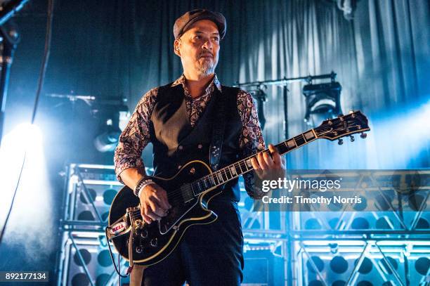 Joey Santiago of Pixies performs at Hollywood Palladium on December 13, 2017 in Los Angeles, California.