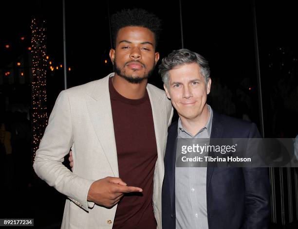 Trevor Jackson and Chris Parnell attend the premiere of ABC's 'Grown-ish' after party on December 13, 2017 in Hollywood, California.