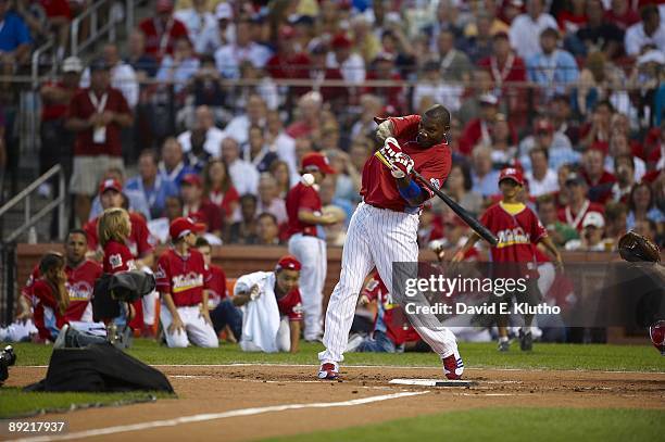 State Farm Home Run Derby: Philadelphia Phillies Ryan Howard in action, at bat during All Star Weekend at Busch Stadium. St. Louis, MO 7/13/2009...