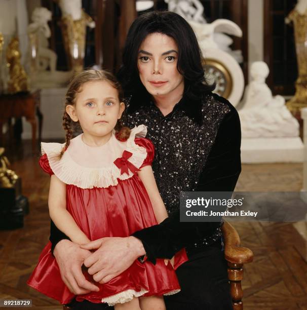 Singer/Songwriter Michael Jackson and daughter Paris Michael Katherine Jackson photographed at Neverland Ranch in 2001.