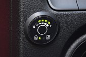 LPG indicator on the dashboard in a car
