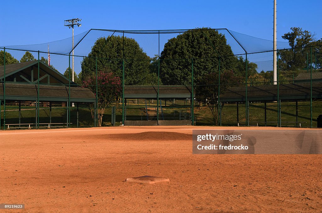Baseball Field at a Baseball Game