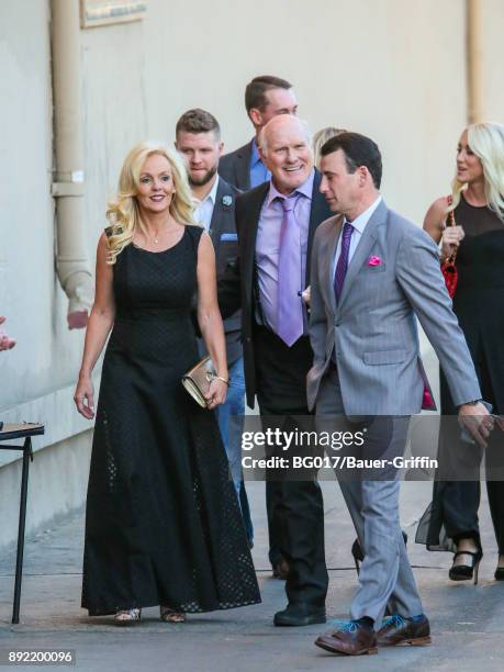 Terry Bradshaw and Tammy Bradshaw are seen arriving at 'Jimmy Kimmel Live' on December 13, 2017 in Los Angeles, California.