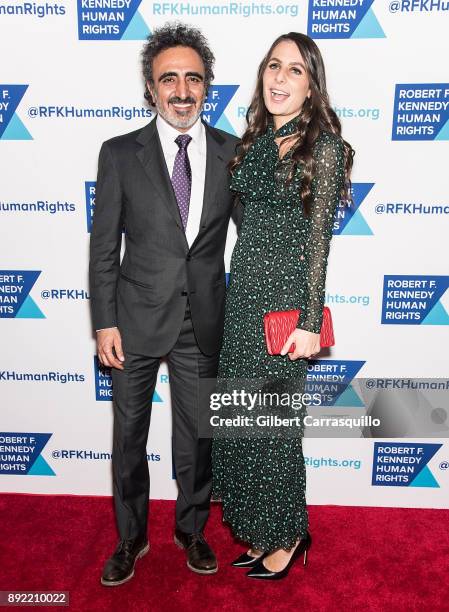 Of Chobani Hamdi Ulukaya and Louise Vongerichten attend Robert F. Kennedy Human Rights Hosts Annual Ripple Of Hope Awards Dinner at New York Hilton...