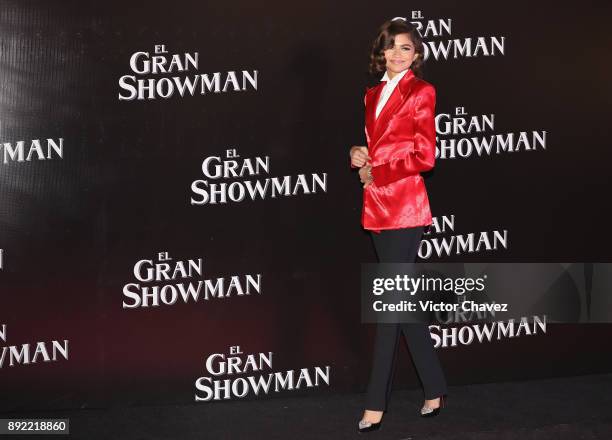 Actress Zendaya attends "The Greatest Showman" premiere red carpet at Oasis Coyoacan on December 13, 2017 in Mexico City, Mexico.