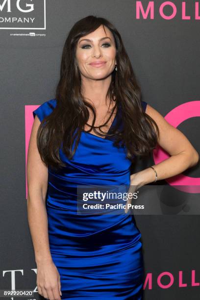 Molly Bloom attends New York premiere Molly's Game at AMC Loews Lincoln Square.