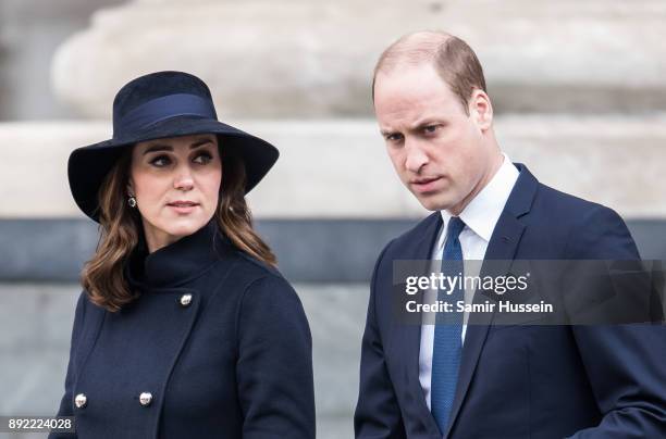 Catherine, Duchess of Cambridge and Prince William, Duke of Cambridge attend the Grenfell Tower national memorial service held at St Paul's Cathedral...