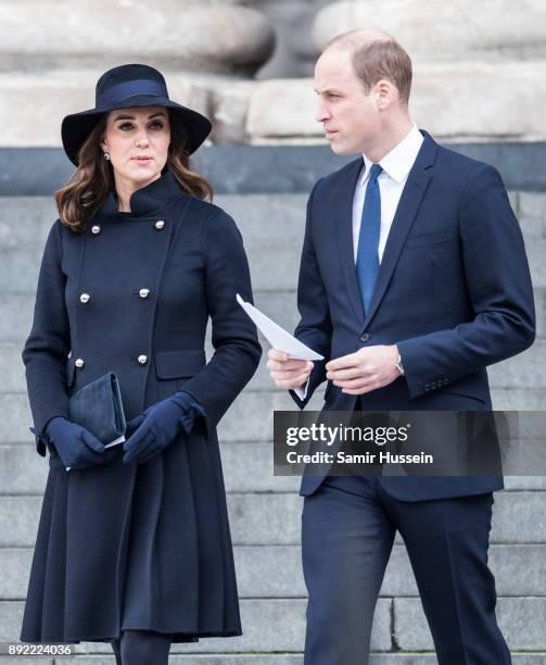 Catherine, Duchess of Cambridge and Prince William, Duke of Cambridge attend the Grenfell Tower national memorial service held at St Paul's Cathedral...