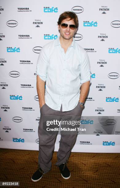 Actor Peter Facinelli attends the Wired Cafe during the 2009 Comic-Con International on July 23, 2009 in San Diego, California.