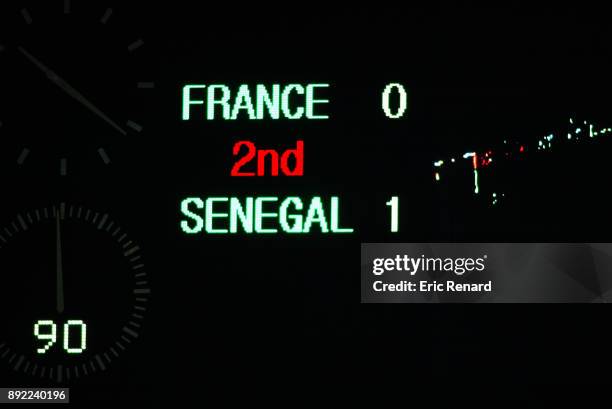 Illustration Score Board during the World Cup match between France and Senegal in World Cup Stadium, Seoul, South Korea on 31th May 2002