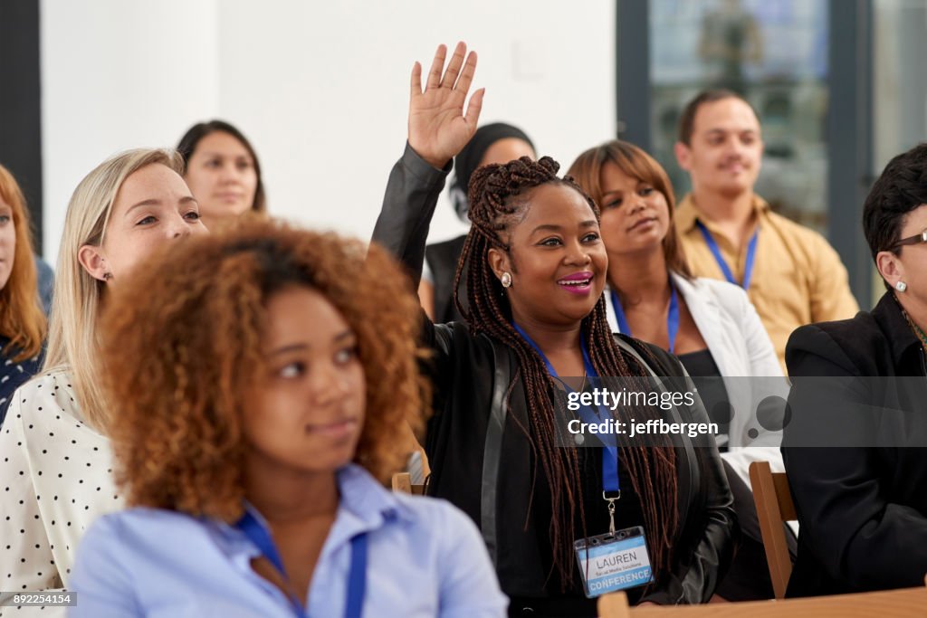 Actively participating in the conference