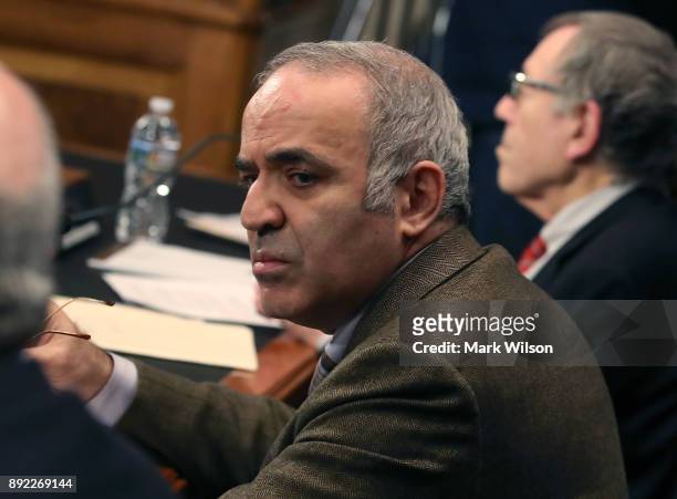 Gary Kasparov, Chairman of the Human Rights Foundation, participates in a Commission on Security and Cooperation in Europe, hearing, focusing on the...